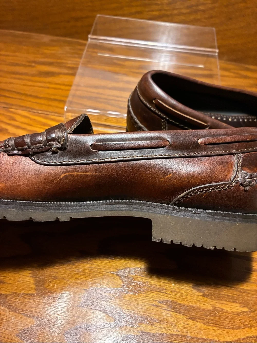 Johnston & Murphy Passport Brown Leather Penny Loafers Men’s Size 8.5